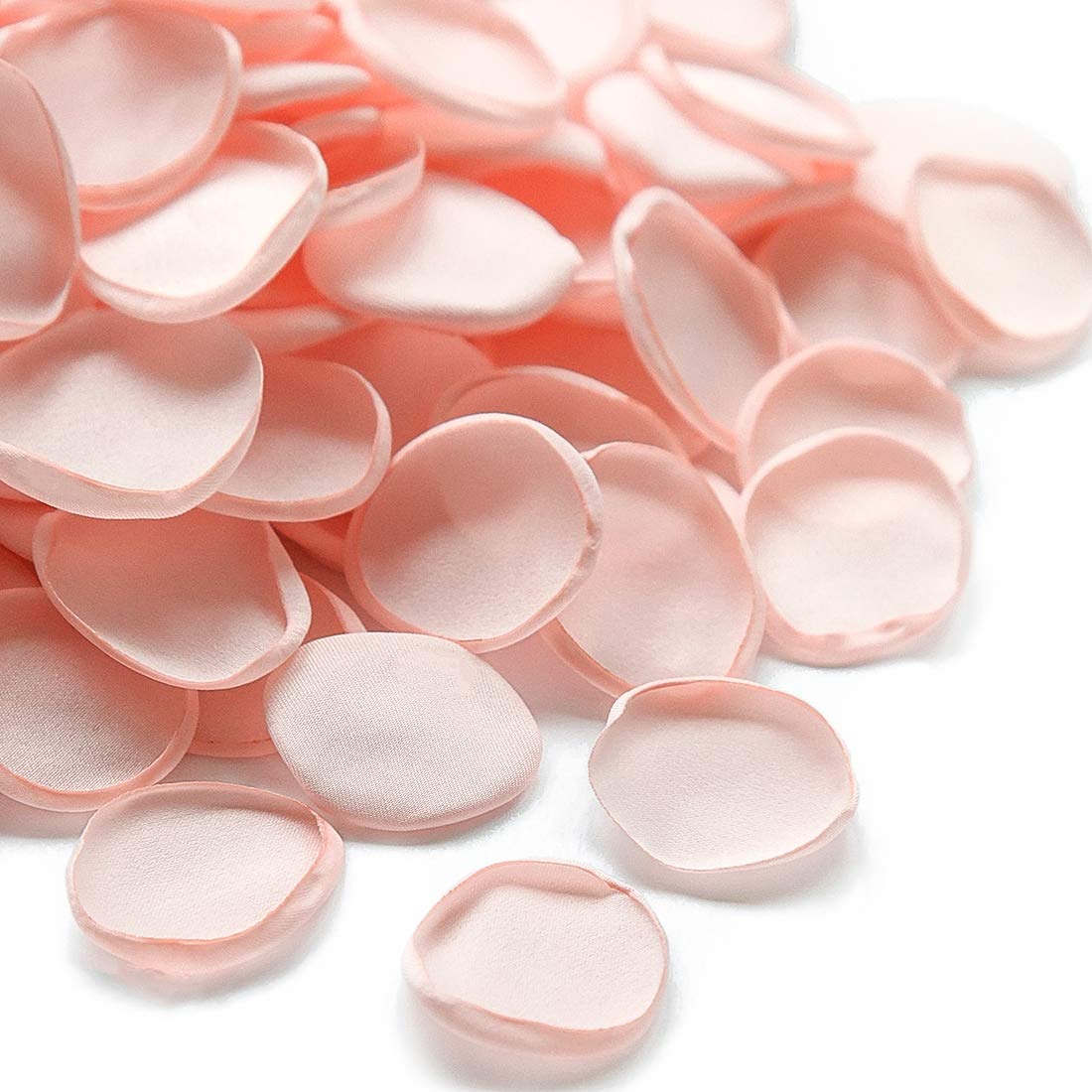 Floroom 300Pcs Silk Rose Petals Blush Flower Petals For Wedding Flower Girl Basket Pink Aisle Scatter Dinner Table Centerpieces
