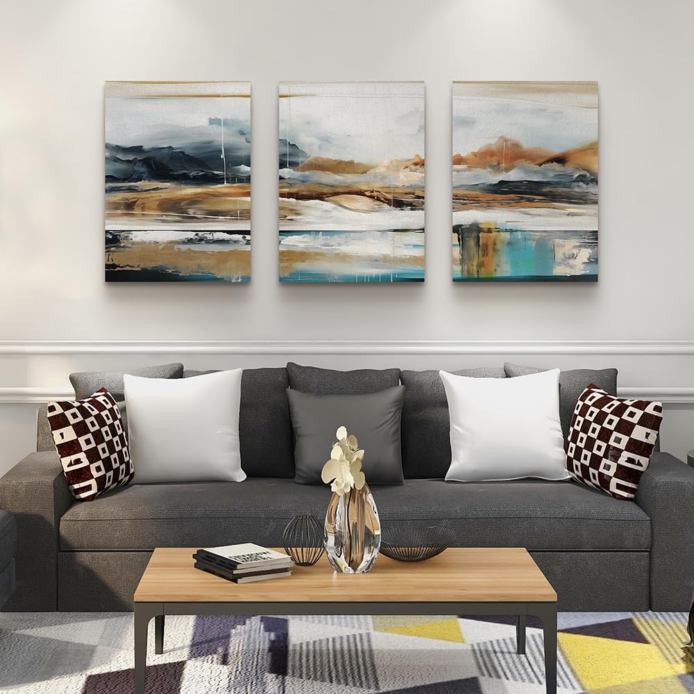 Mhartk66 Large Canvas Wall Art For Living Room Modern Bedroom Wall Decor Abstract Ink Painting Canvas Prints For Home Decoration