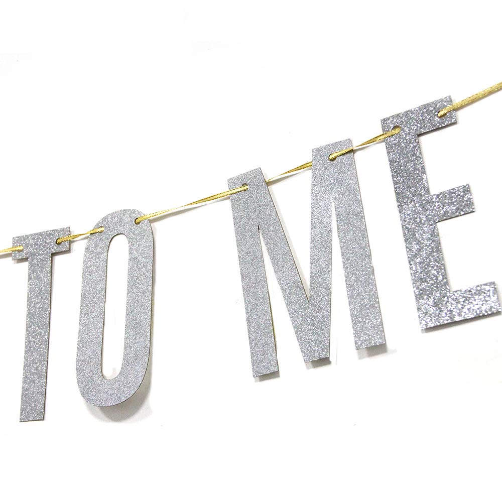 Silver Glitter Talk Thirty To Me Banner Funny 30Th Birthday Cheers To 30 Years Party Decorations