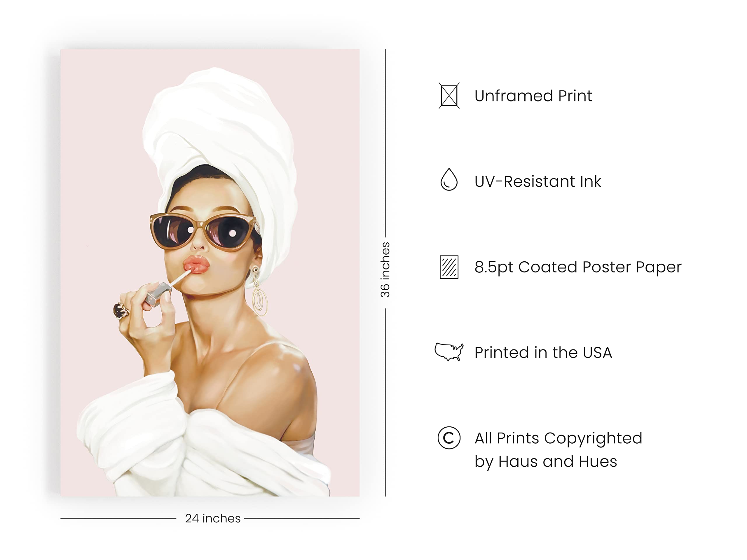 Haus And Hues Audrey Hepburn Wall Art Wall Decor, Audrey Hepburn Poster Hollywood Wall Art, Audrey Hepburn Pictures For Wall, Va