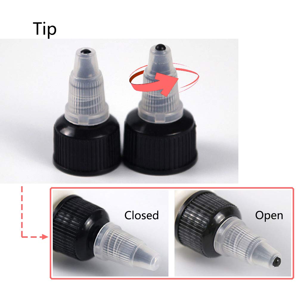 Meirrnyyu 20 Pcs 4 Oz Plastic Squeeze Condiment Bottles With Twist-On Cap Lids,Sauce Bottle With Squeeze Top,Squirt Condiment Bo