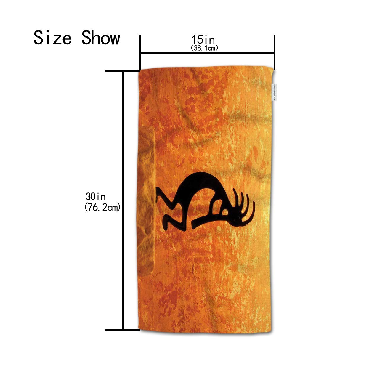 Hgod Designs Kokopelli Hand Towels,Kokopelli Southwestern Style American Eastern Ancient 100% Cotton Soft Bath Hand Towels For B