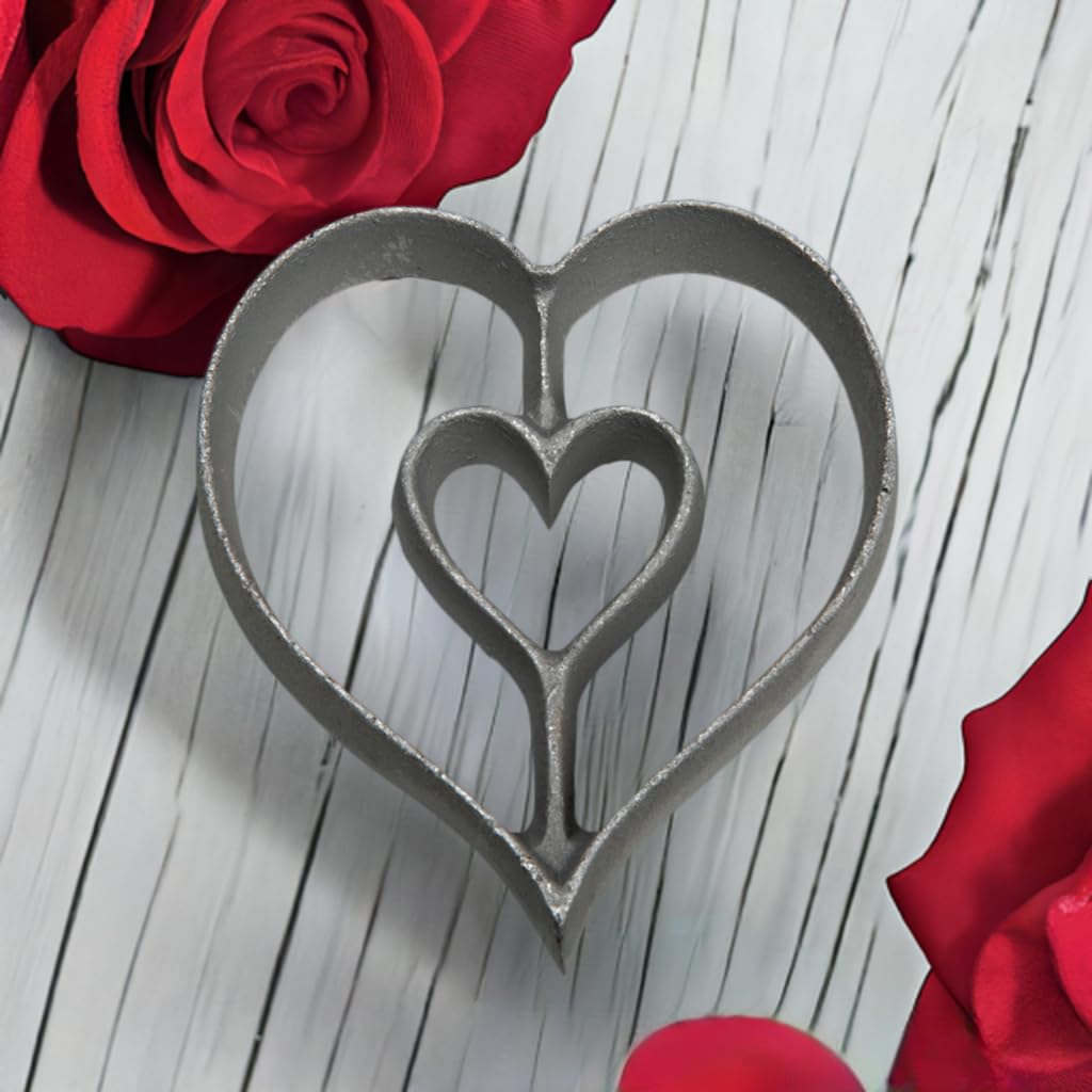 Kitchen Supply Rosette Mold For Scandinavian Rosette Cookies, Achappams, And Buuelos Rosette Iron (Heart)