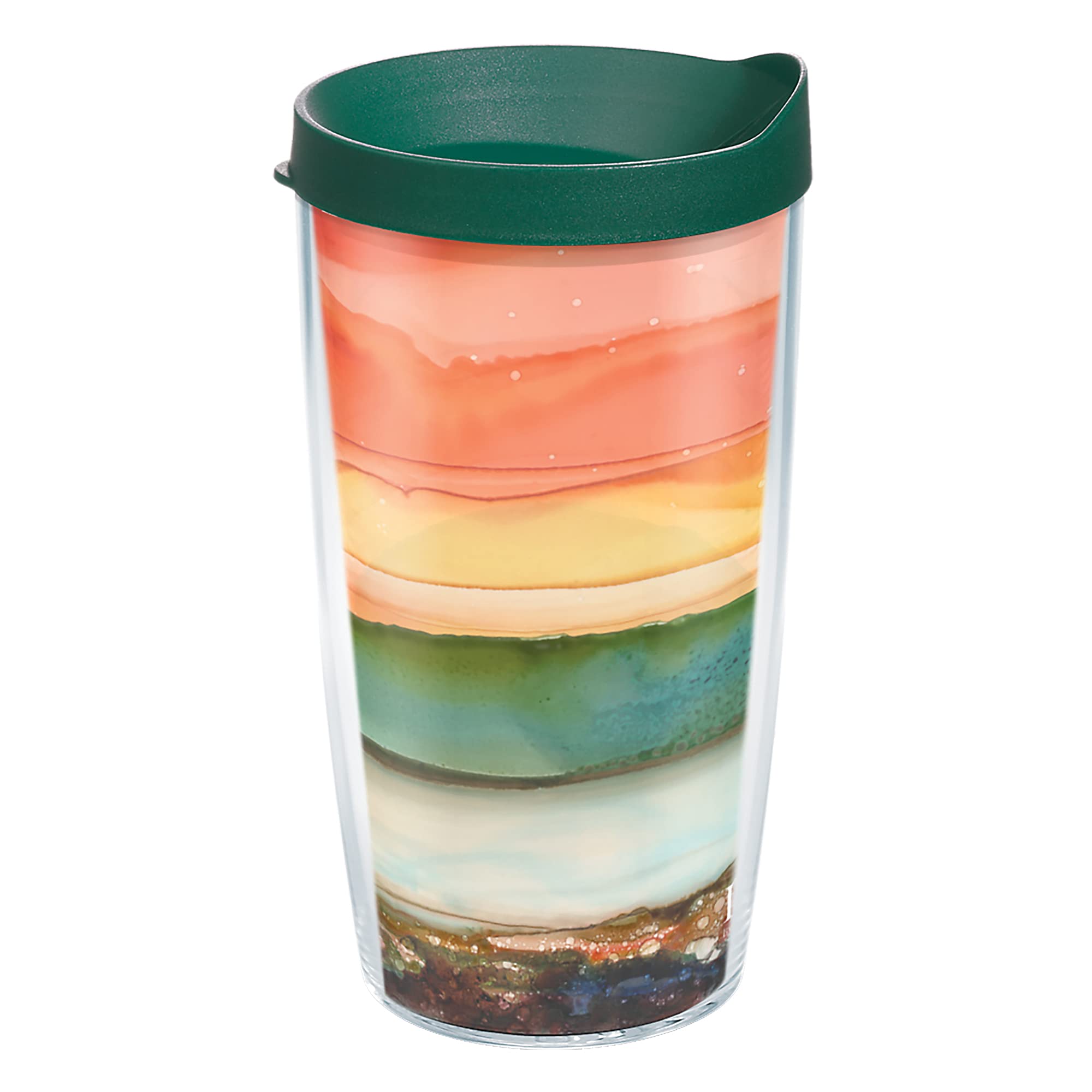 Tervis Inkreel - Evening Tides Made In Usa Double Walled Insulated Tumbler Travel Cup Keeps Drinks Cold & Hot, 16Oz, Classic