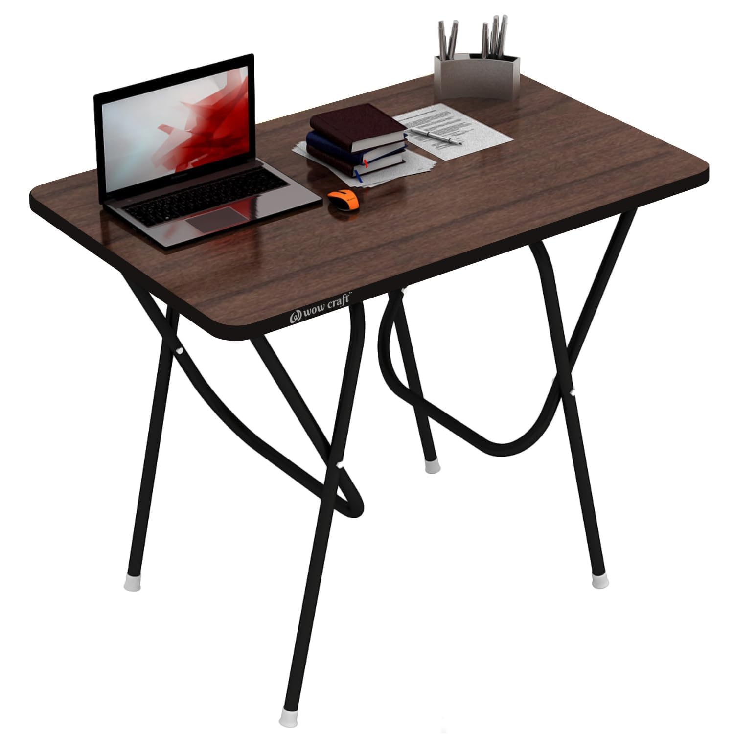 Wow Craft Multipurpose Foldable & Portable Study Table | Laptop & Computer Desk For Home & Office | Engineered Wood Top With Pow