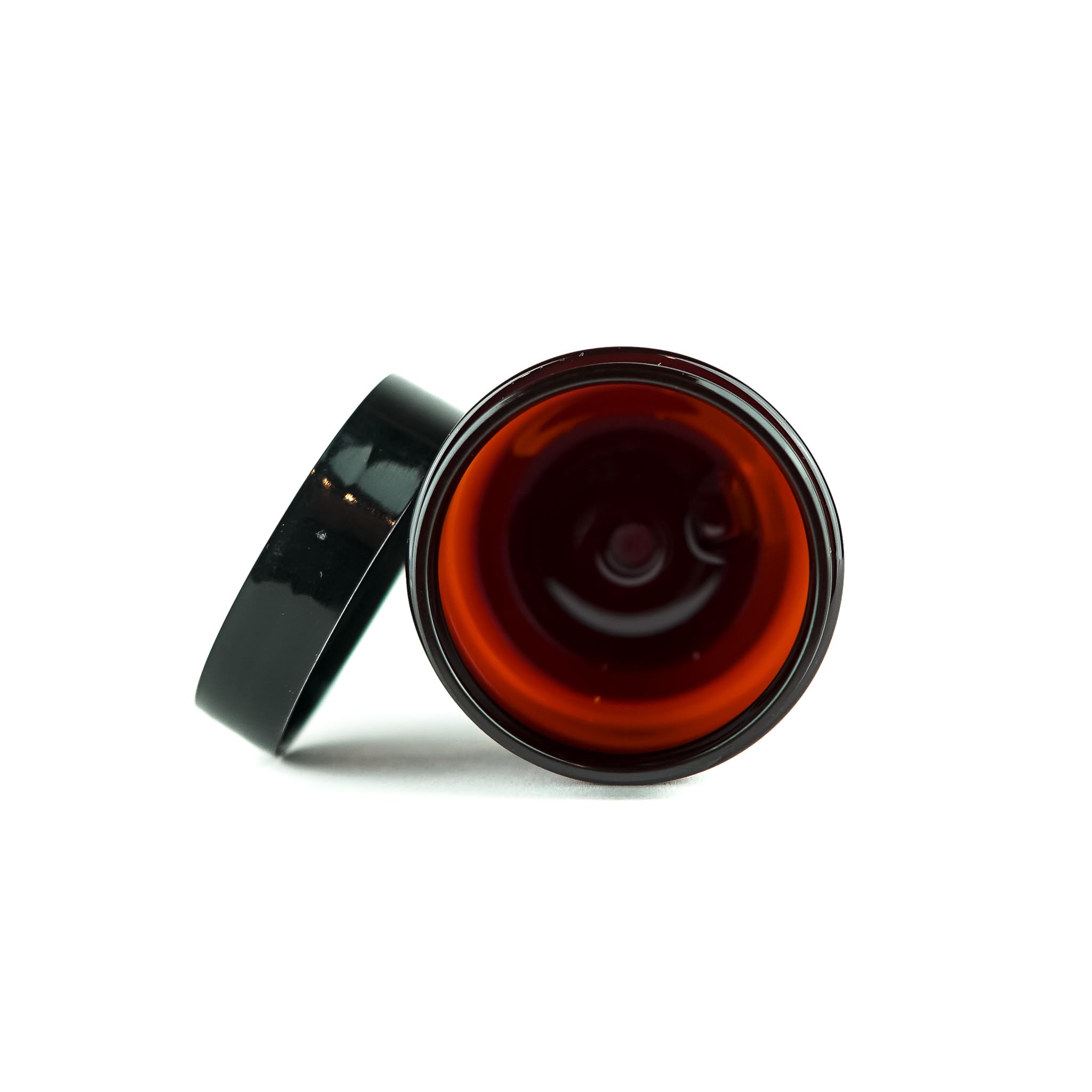 Nature Packaged'S Amber Plastic Jars (Pack Of 48) - 2Oz Amber Plastic Jars With Lids; Used As Refillable Cosmetic Containers, Sm