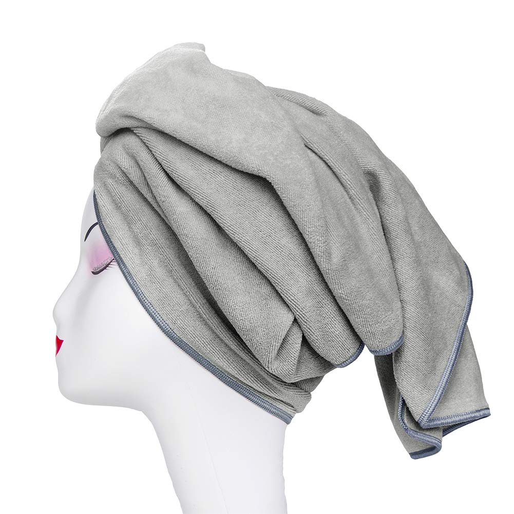 TANCANO Microfiber Towel for Curly Hair Large Anti Frizz Super Absorbent Hair Towel 23.6''x47'' Fast Hair Drying Towel Hair Wrap