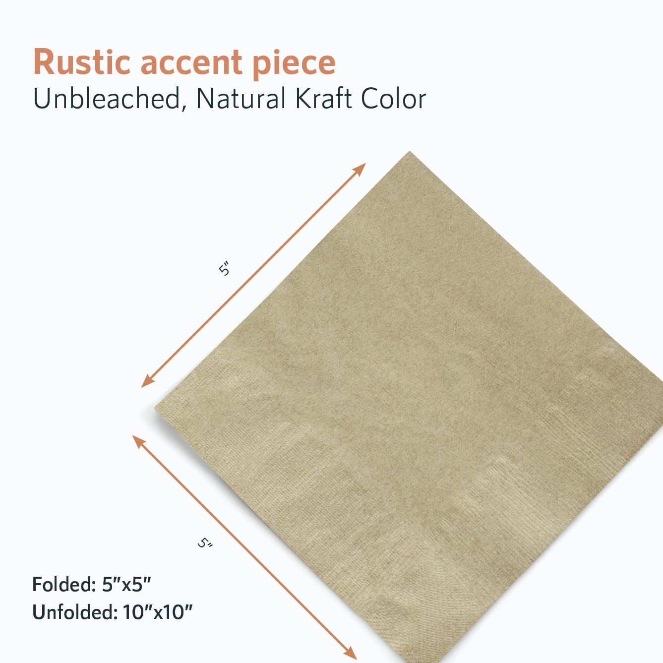 200 Eco Friendly Recycled Bar Biodegradable Napkins 5X5In Beverage Compostable