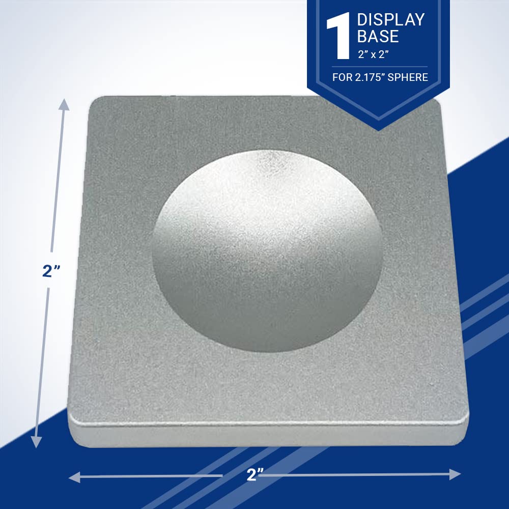 Premium Display Base - Stand For 2.1750'' Diameter Sphere - Elegant & Versatile Design For Collectors, Hobbyists, & Retail Displ