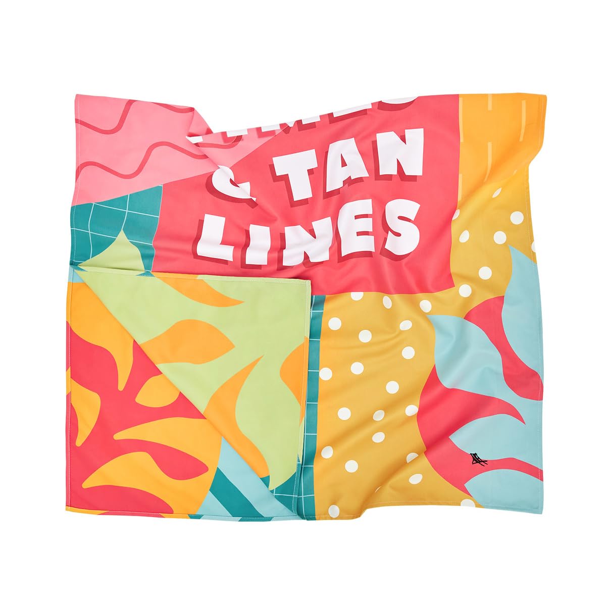 Dock & Bay Beach Towel - Quick Dry, Sand Free - Compact, Lightweight - 100% Recycled - Includes Bag - Good Times & Tan Lines - L
