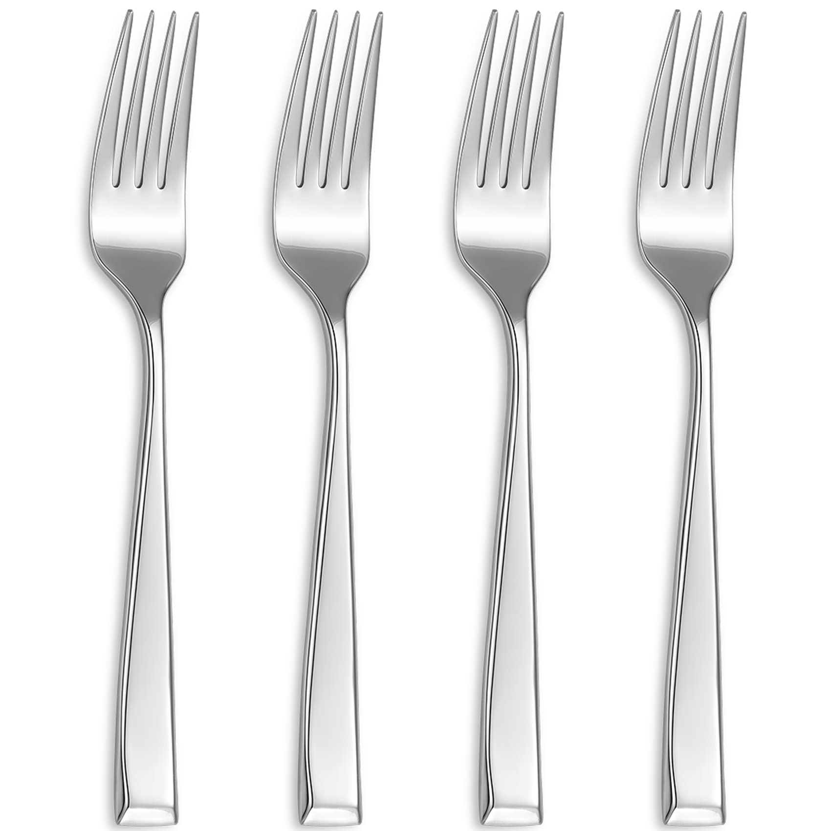 Royalrose Alexander Fine Forks, Set Of 4, 18/10 Stainless Steel, Well Made, Dishwasher Safe, Heavy Duty Fork (8.1'' Dinner Fork)