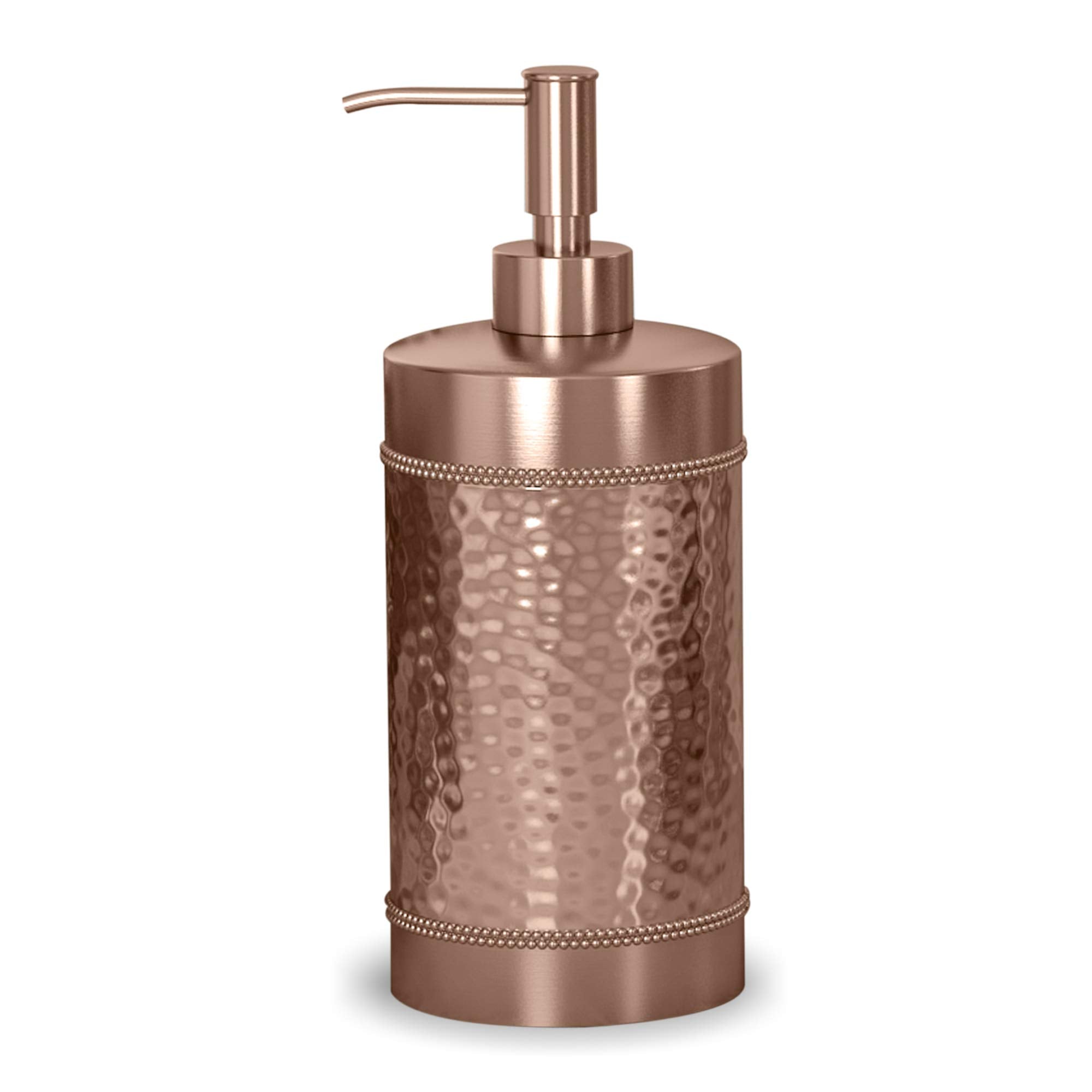 Nu Steel Copper Hudson Elegant Decoration Collection Liquid Soap & Lotion Dispenser Pump For Bathroom Or Kitchen Countertops, Ha