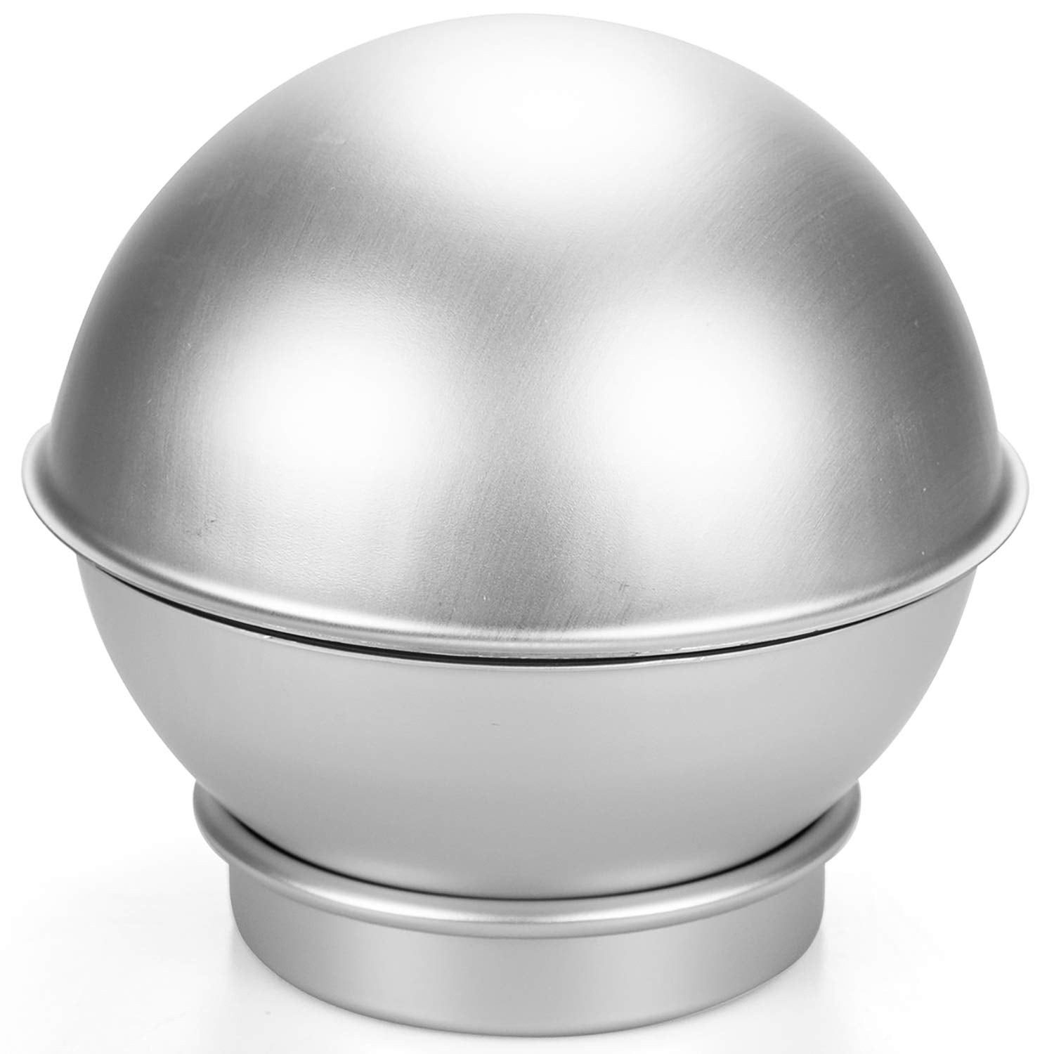 Hedume Set Of 8 Cake Sphere Pan, 6.5 Inches 3D Sports Ball Cake Pan To Create Any Ball Shaped Cake, Includes 4 Semicircles And 4