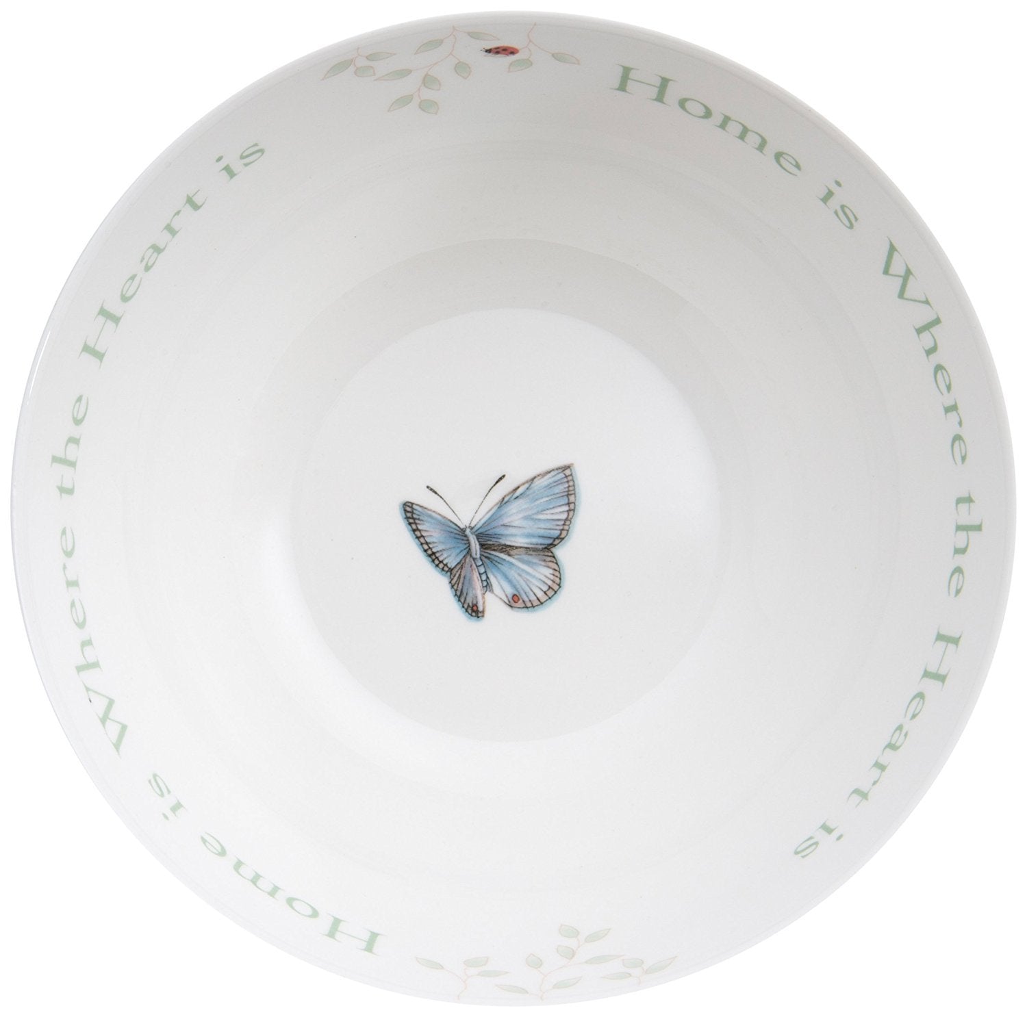 Lenox Butterfly Meadow Home Is Where The Heart Is Serving Bowl