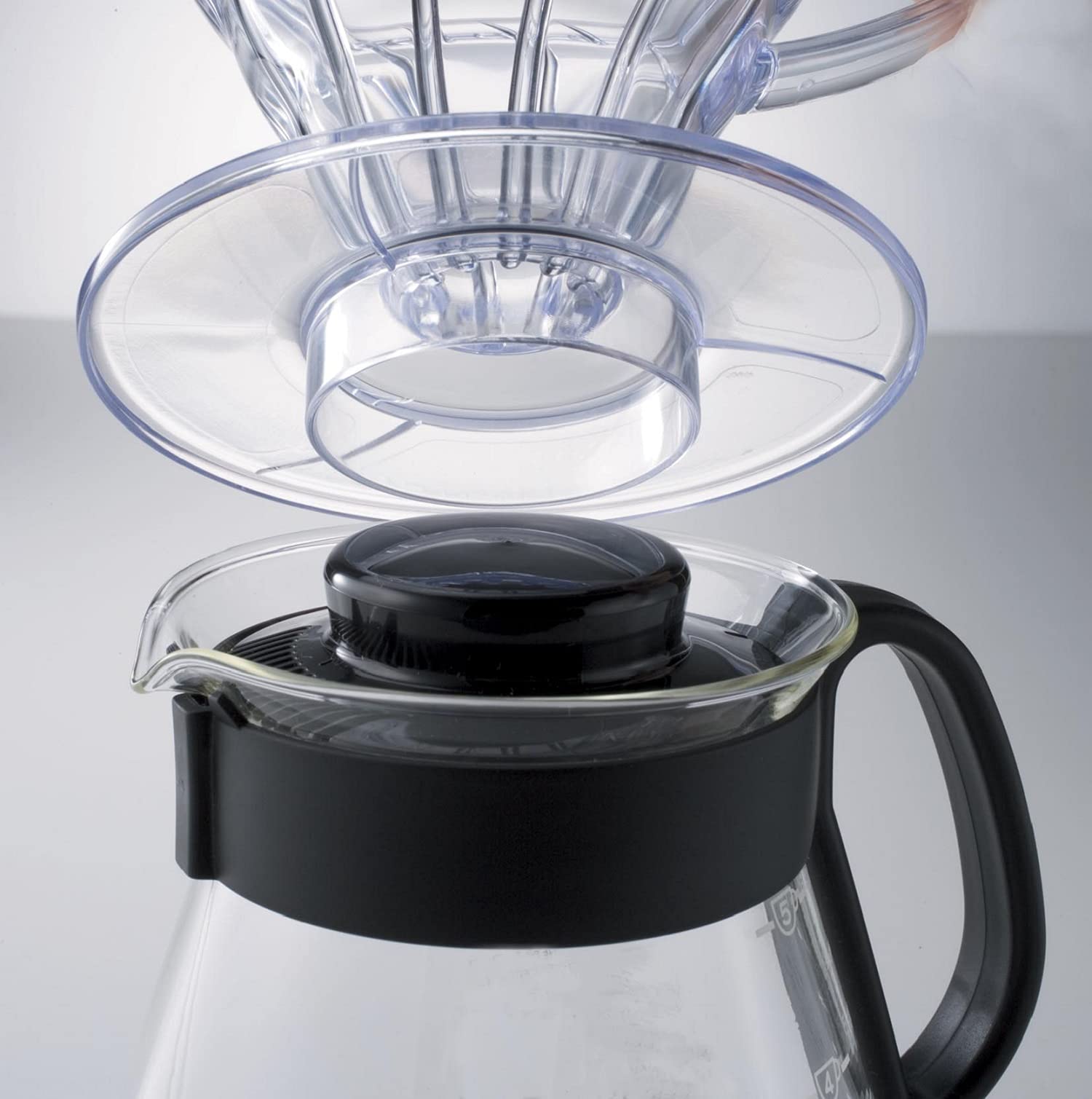 Hario V60 Glass Range Coffee Server, 600Ml, Black
