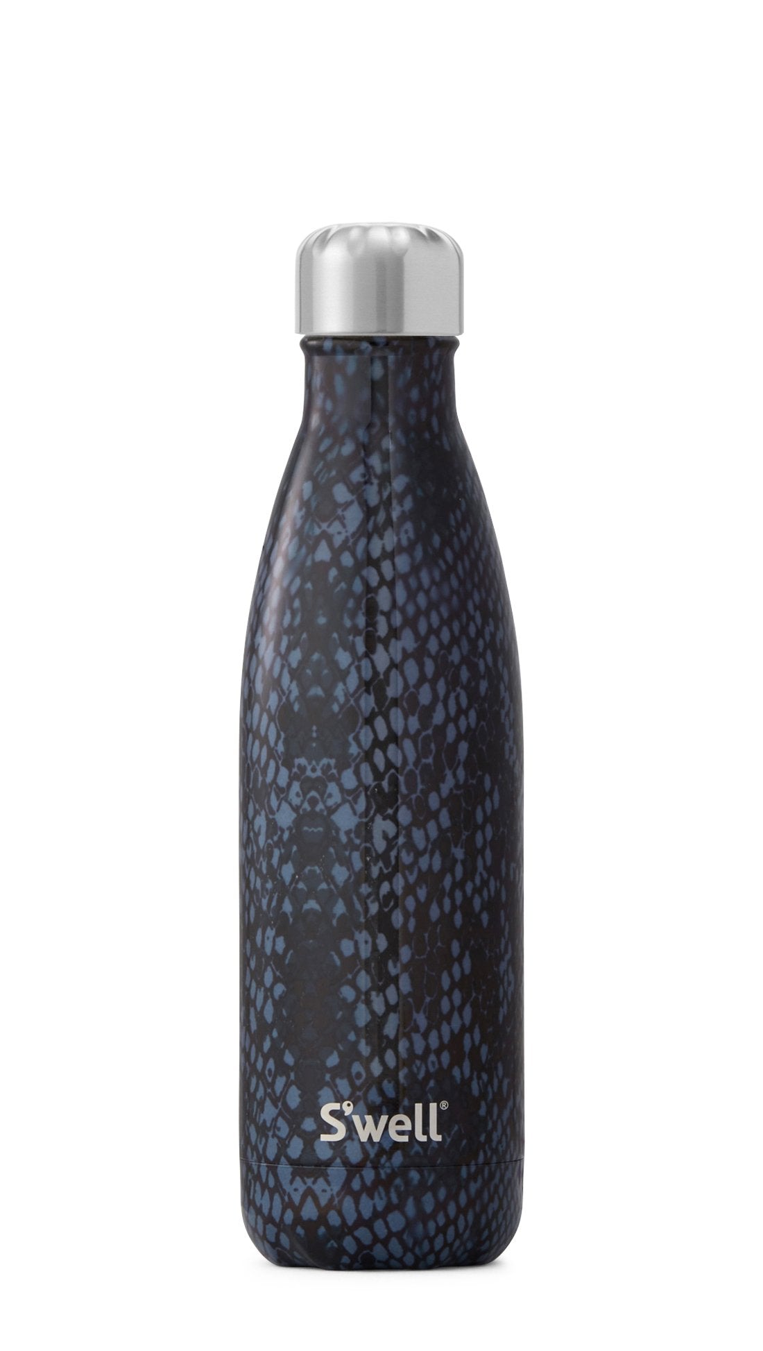 S'Well Vacuum Insulated Stainless Steel Water Bottle, 17 Oz, Black Boa