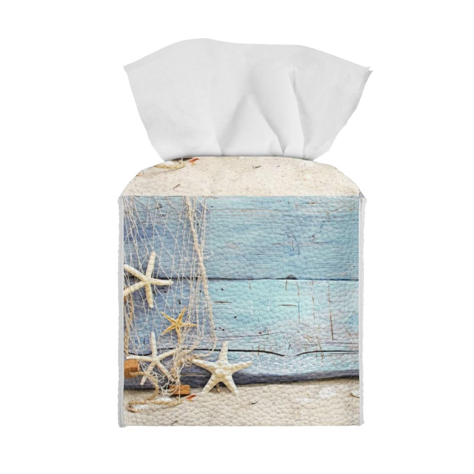 Tutolipy Tissue Box Holder Square Tissue Box Cover Facial Tissue Box Covers Cube Napkin Organizer Dispenser For Bedroom Office B