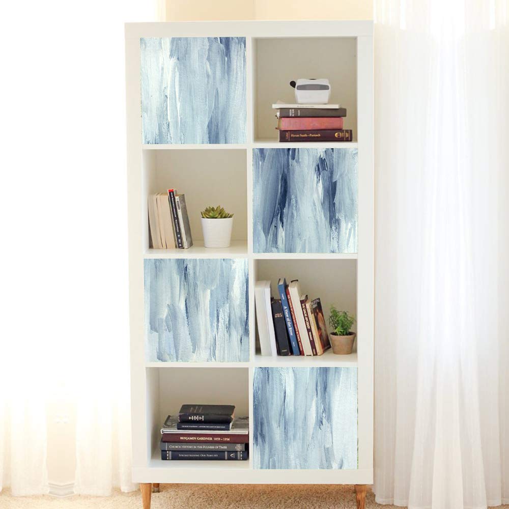 Self-Adhesive Dresser Sticker, Peel And Stick Furniture Skin, Removable Shelf Unit Decals Sticker (009, Expedit/Kallax)
