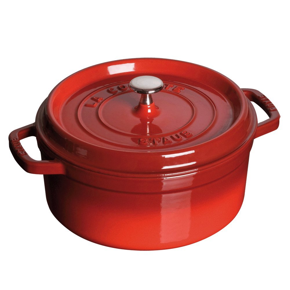 Staub Cast Iron Dutch Oven, 9-Qt. (Cherry)