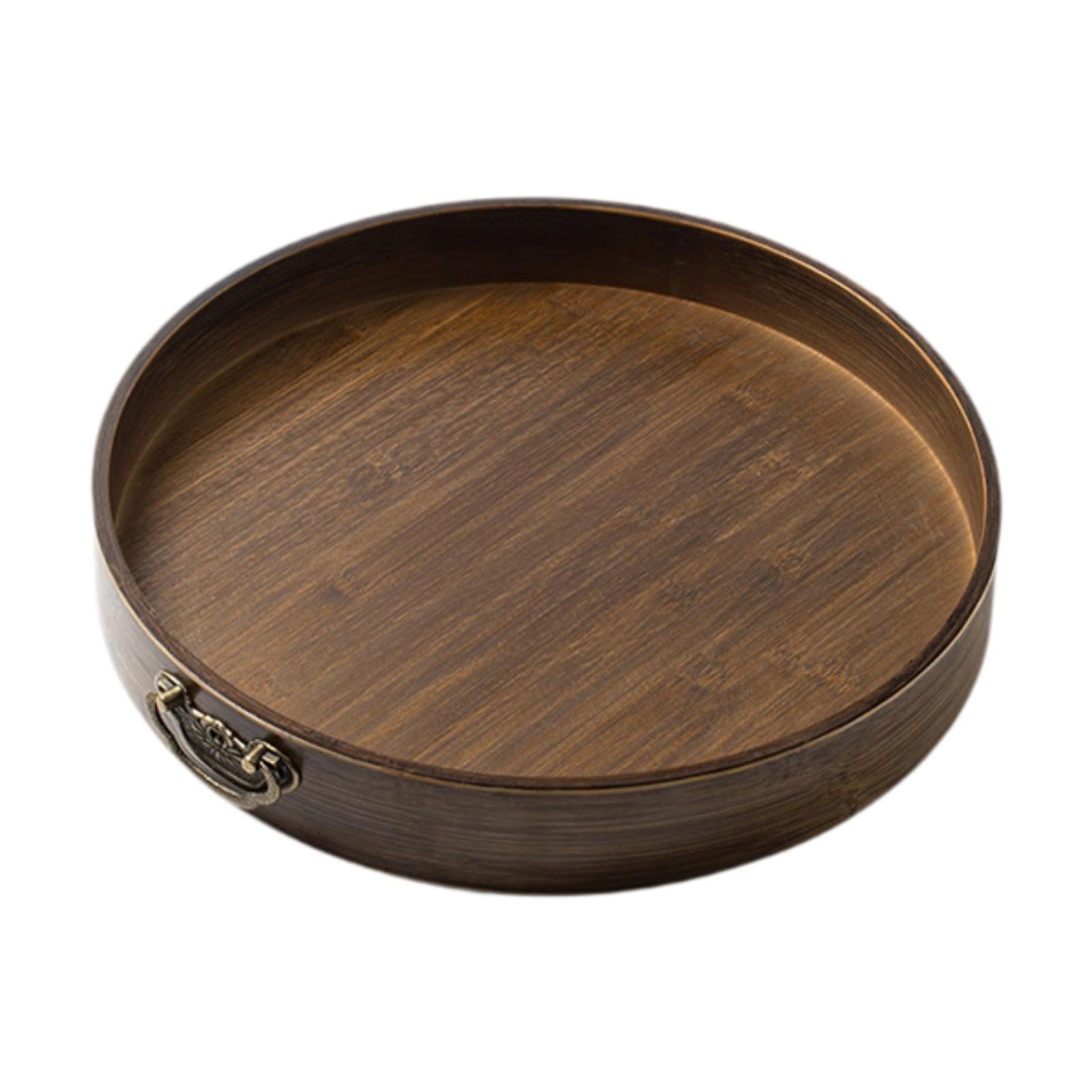 Myaddiction Round Serving Tray With Handles Jewelry Tray For Bathroom Living Room Office S