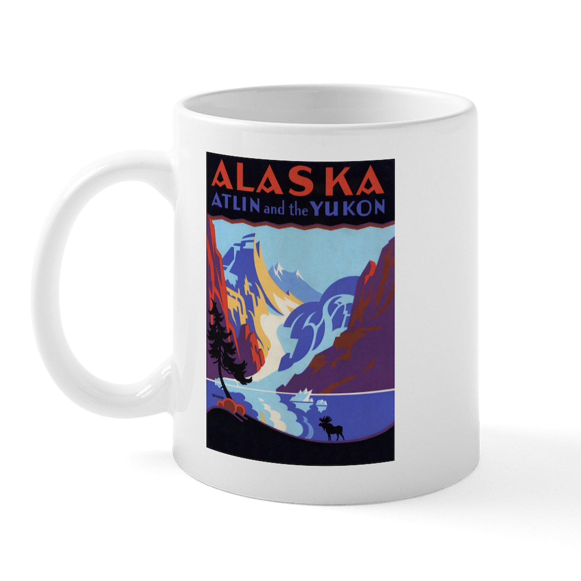 CafePress Vintage Alaska Mug 11 oz (325 ml) Ceramic Coffee Mug