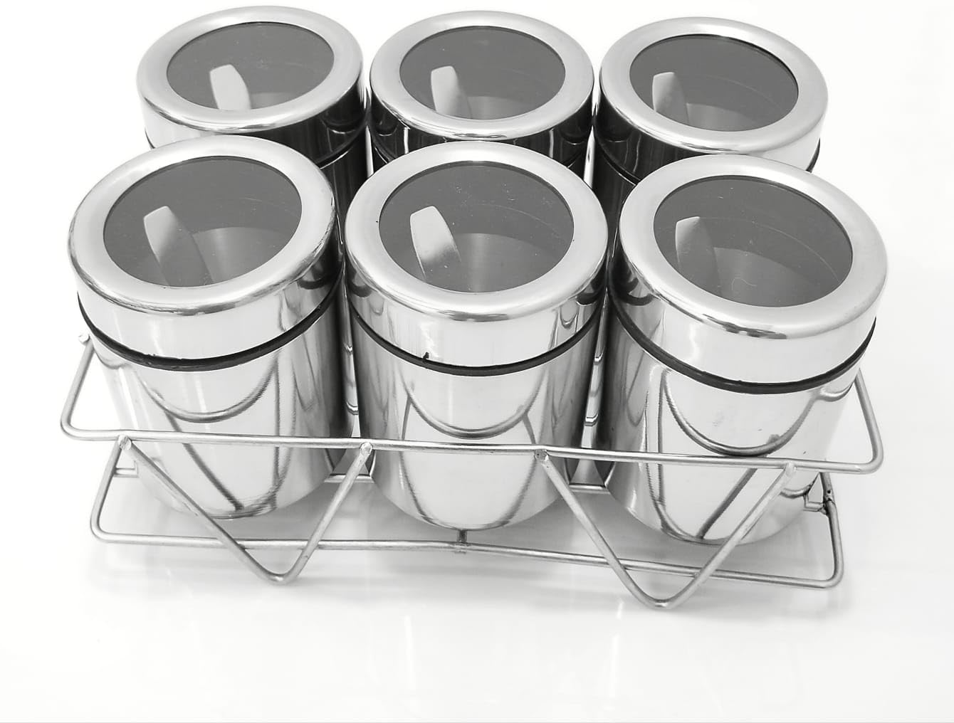 Visaxmi Masala Box For Kitchen | Spice Box Stainless Steel | Masala Dabba Steel | Spice Container | Spice Organizer With See Thr