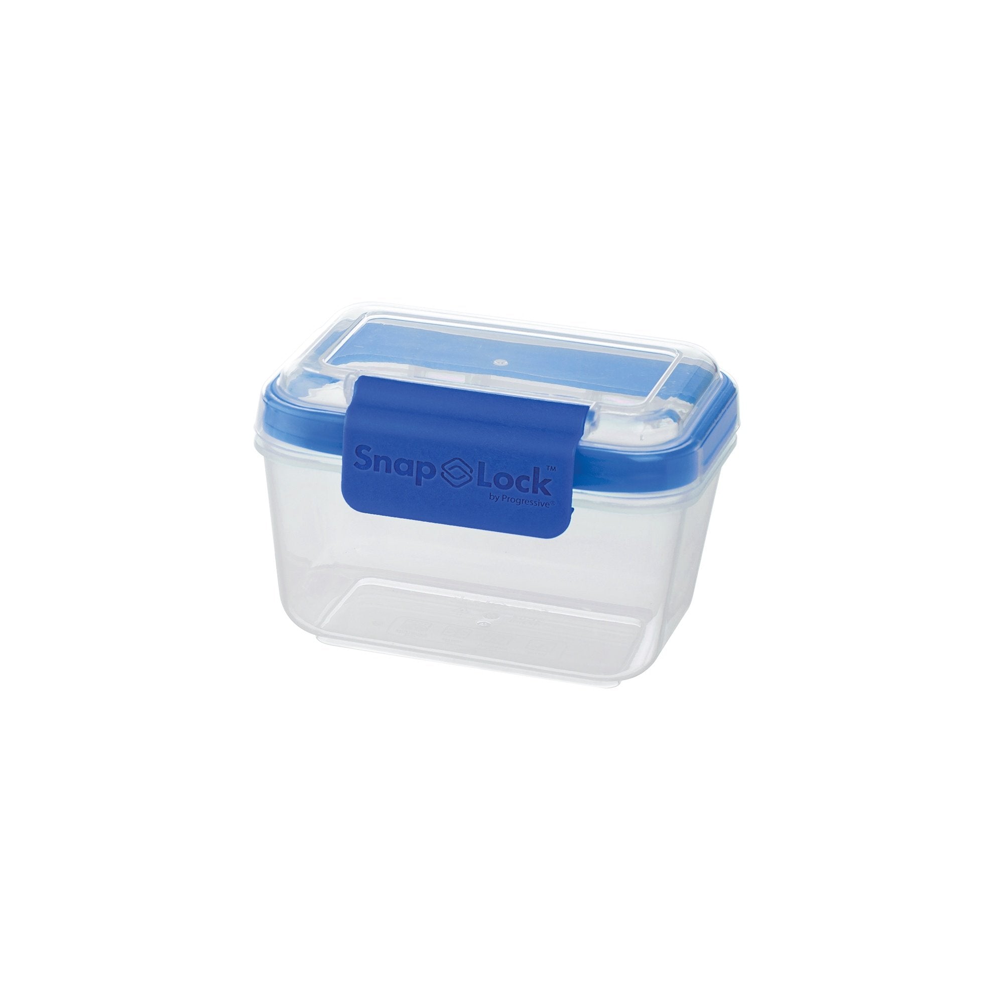 Snaplock By Progressive 2-Cup Storage Container - Blue, Easy-To-Open, Leak-Proof Silicone Seal, Snap-Off Lid, Stackable, Bpa Fre
