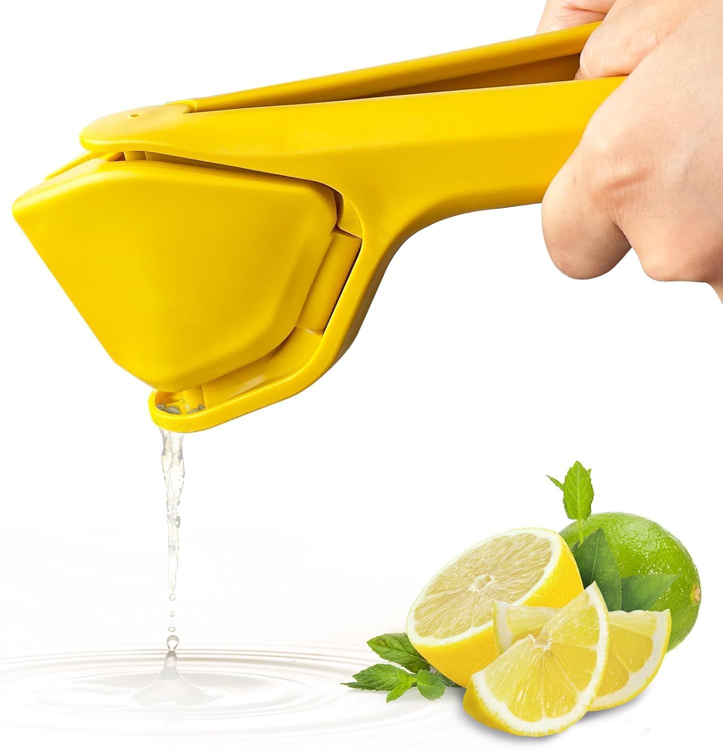 Kps Lemon Squeezer | Manual Fruit Juicer | Hand Press Citrus Squeezer With BuiltIn Strainer | Handheld Effortless Flat Juicer |