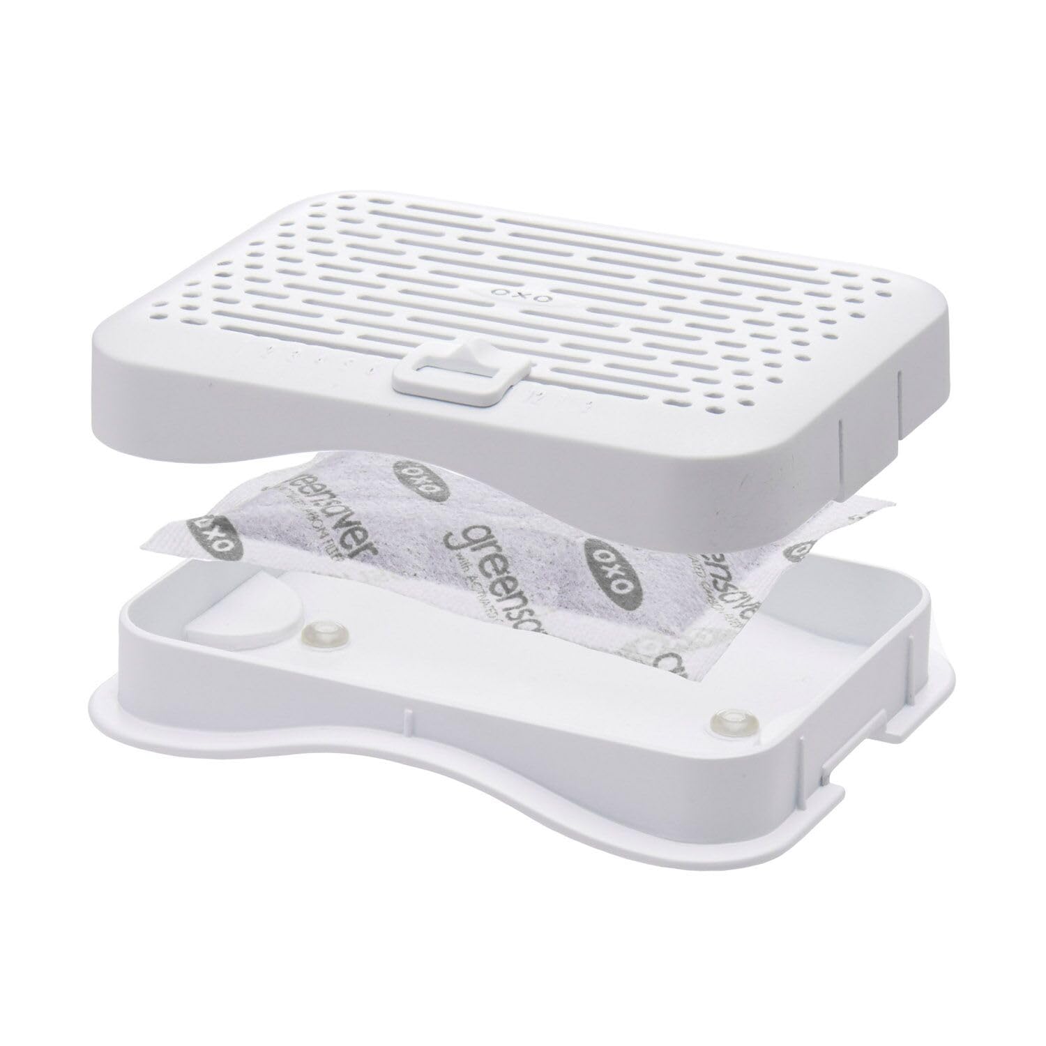 Oxo Good Grips Greensaver Mounted Crisper Drawer Insert With Suction Cups (2 Pack),White