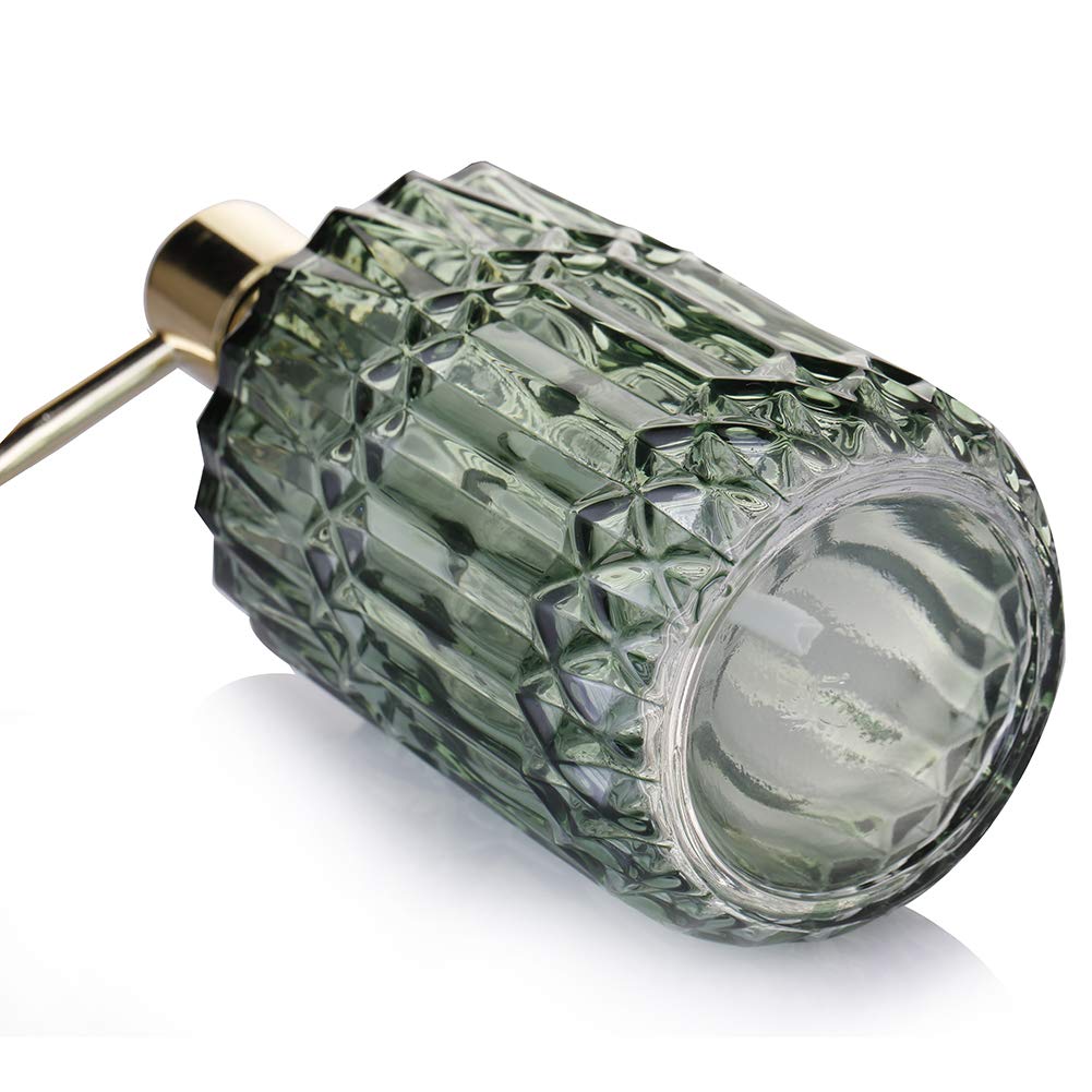 Yunnasi Soap Dispenser With Pump, Refillable Liquid Hand Soap Dish Soap Dispensers For Bathroom Counter, Kitchen Sink (Green)