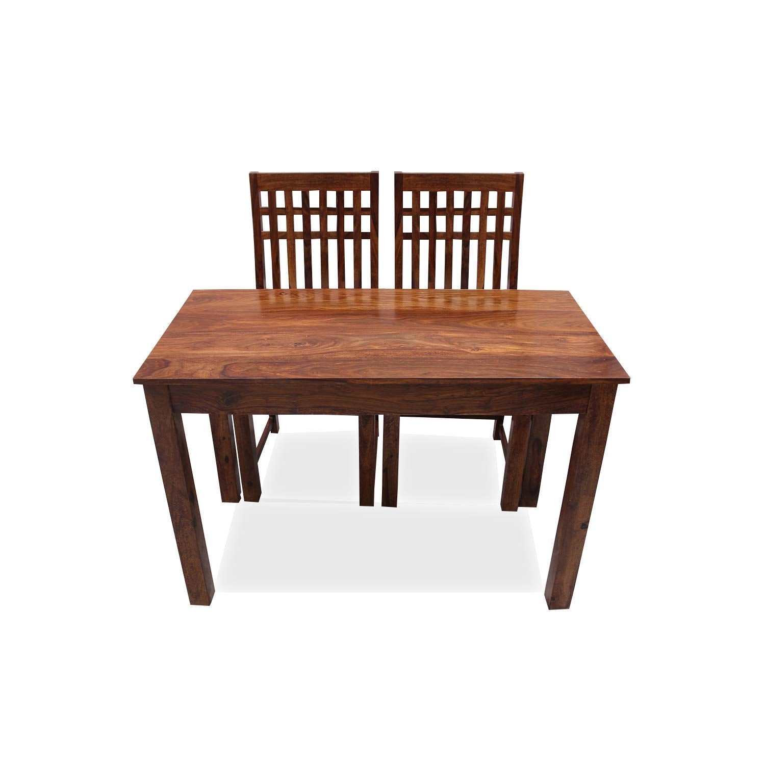 Jangid Handicraft Solid Sheesham Wood Study Table For Adults | Computer Desk With Set Of 2 Chairs | Honey Oak Finish | 115 Cm X 