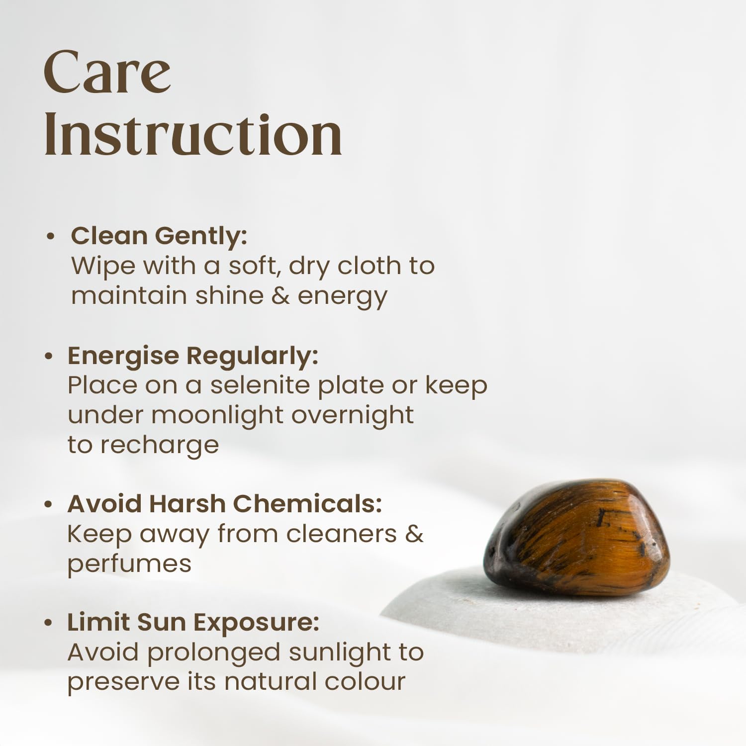 Astrotalk Tiger Eye Tumble Stone | For Meditation, Courage & Balance | Activates Chakra, Removes Fear & Doubt | Vastu Items for Home Decor, Office Desk Decoration | Gift for Man & Woman