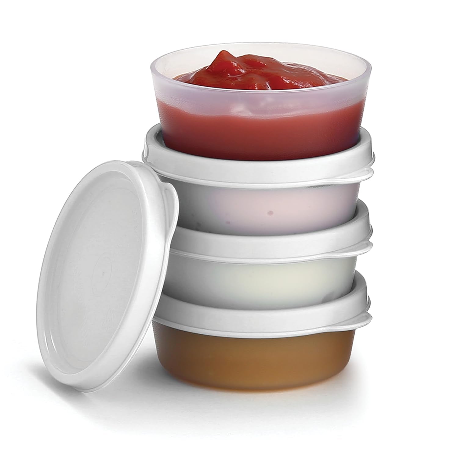 Signoraware Mini Mate Bpa Free Plastic Containers Set (70Ml X 4 | Set Of 4 | White)