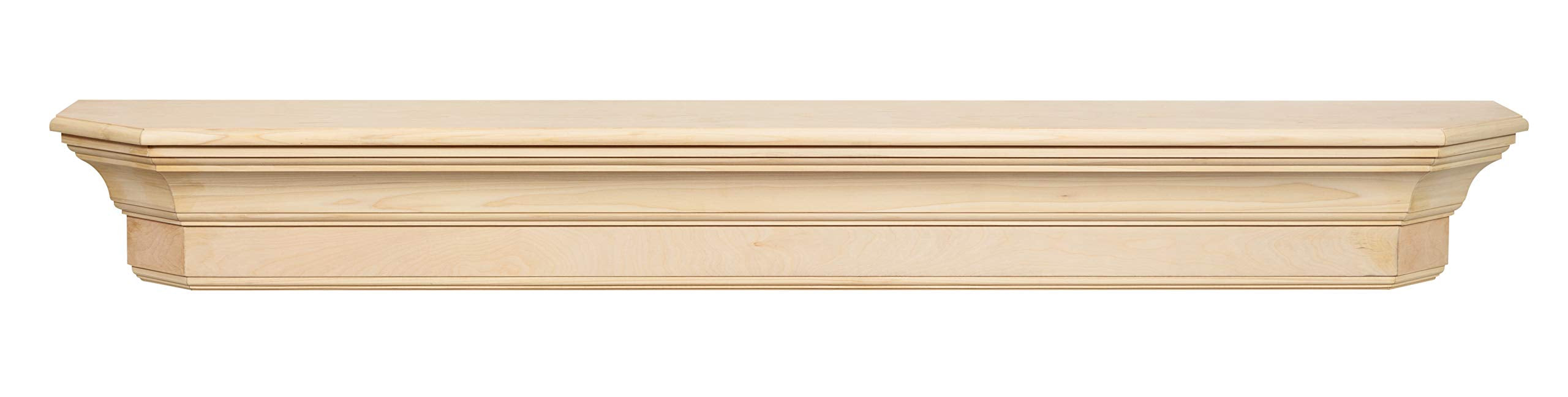 The Lindon 72'' Shelf or Mantel Shelf Unfinished