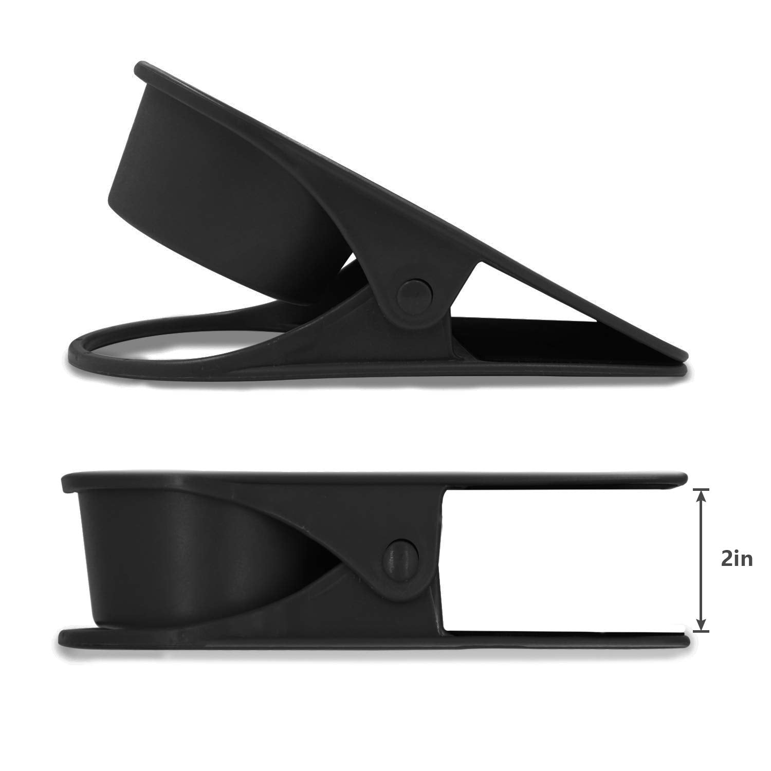 Dirza Upgraded Clip On Cup Holder For Office Chair Table Desk Side To Hold Coffee Mug Water Soda Tea Drinking Bottle Black