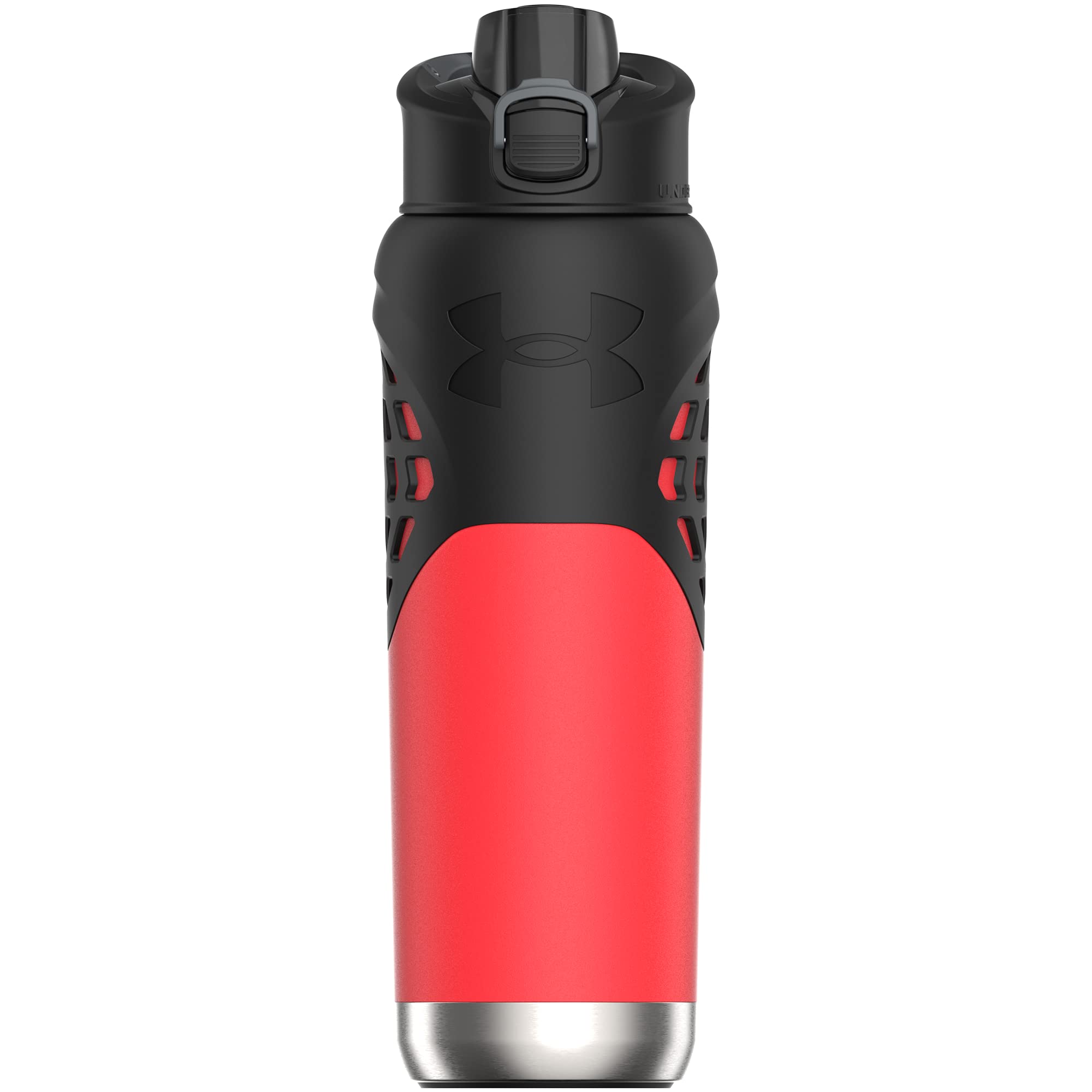 Under Armour 24Oz Stainless Steel Water Bottle, Insulated, Carabiner Easy Carry Hook, Leak Proof, Kids & Adults, All Sports, Gym