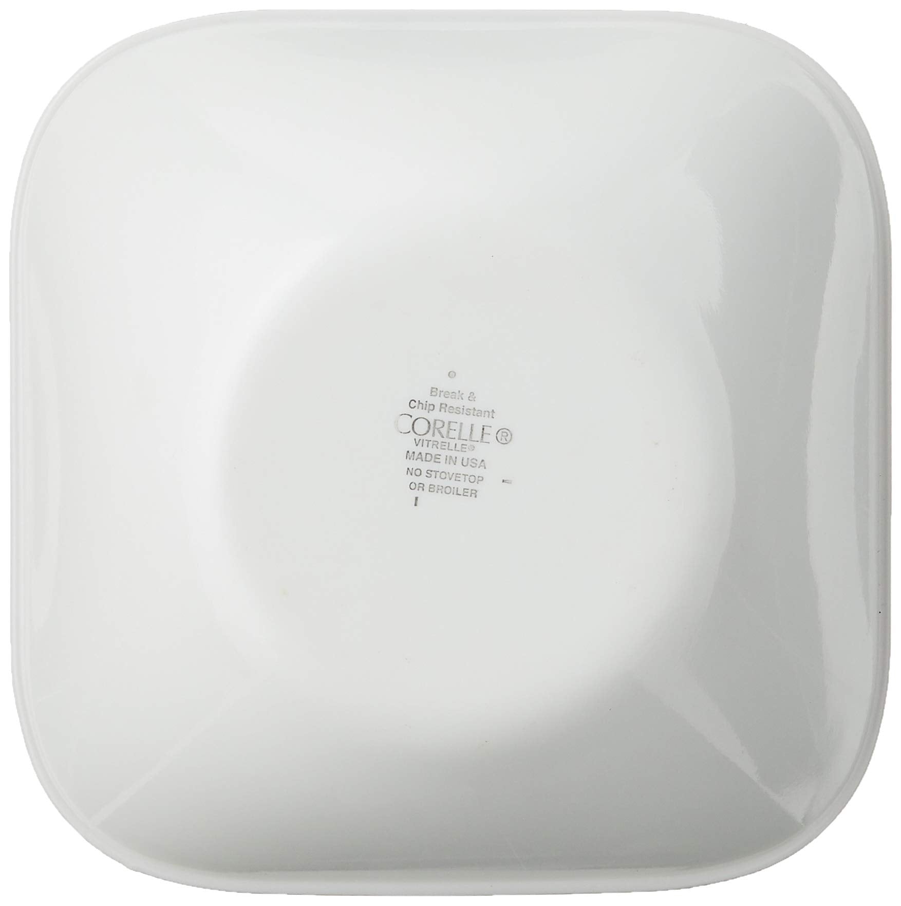 Corelle Vitrelle 6-Piece (22-Oz) Cereal Soup Bowls, Triple Layer Glass And Chip Resistant, Lightweight Square Dinnerware Bowl Se