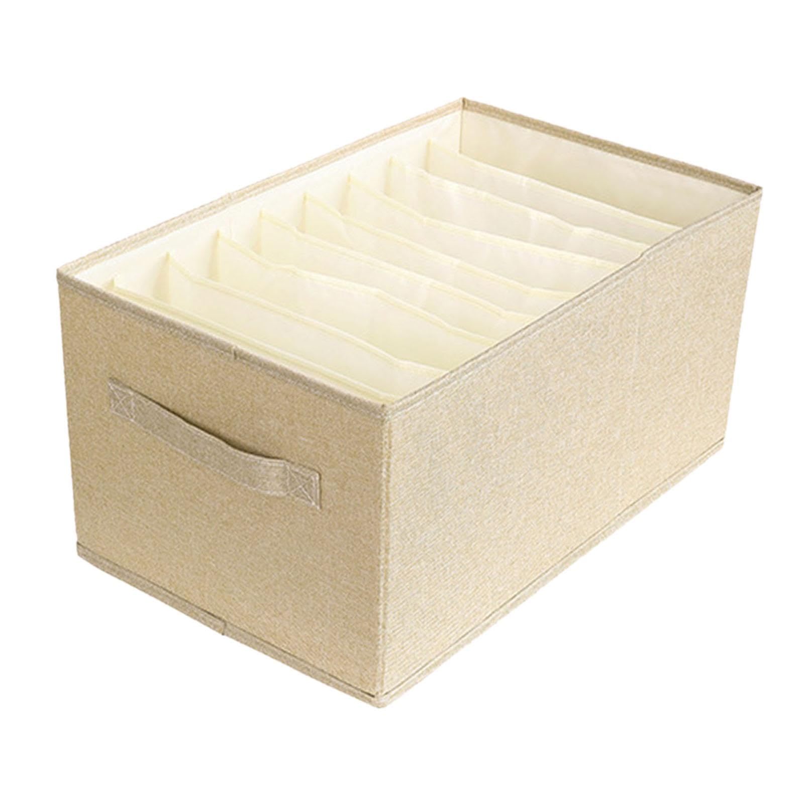 Merishopp Closet Organizer With Handle Multipurpose For Nursery Cabinet Bookcase Shelf 9 Grids