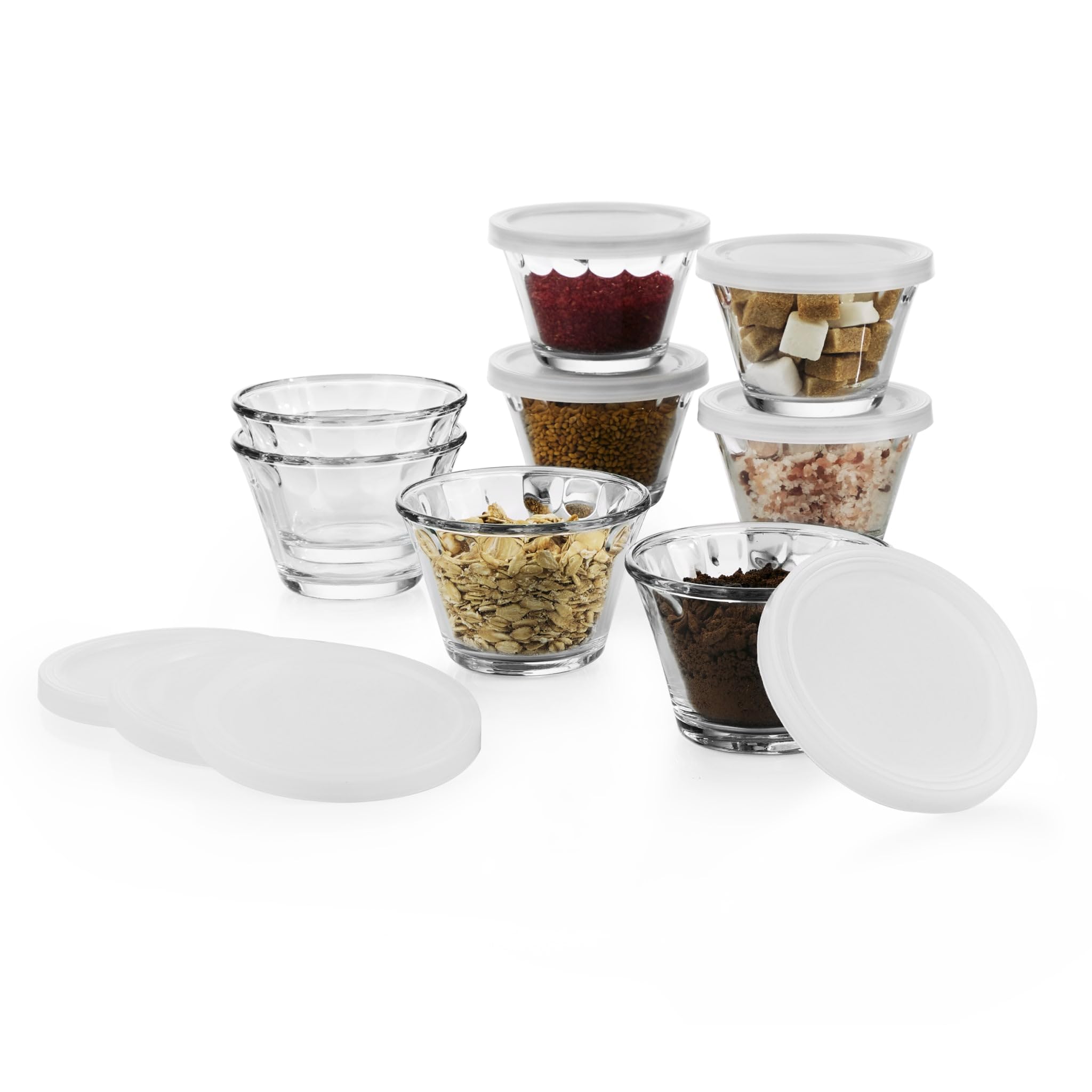 Libbey Bakers Basics 8 piece Cupcake Party Baking Dishes with Lids