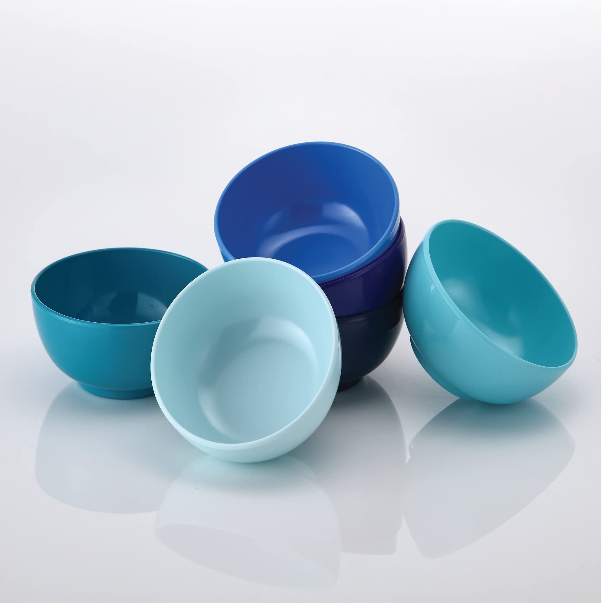 French Bull Melamine Small Bowls, 6-Piece Set, Small Serving Bowl - Snack, Condiment, Dip, Dessert, Ice Cream - Shatter Proof, F
