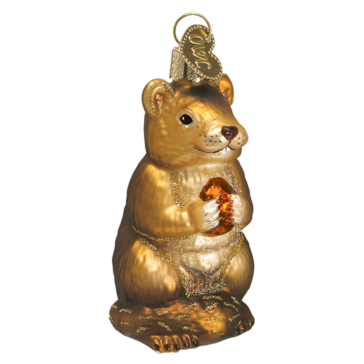 Old World Christmas Wildlife Animals Glass Blown Ornaments for Christmas Tree Chipmunk