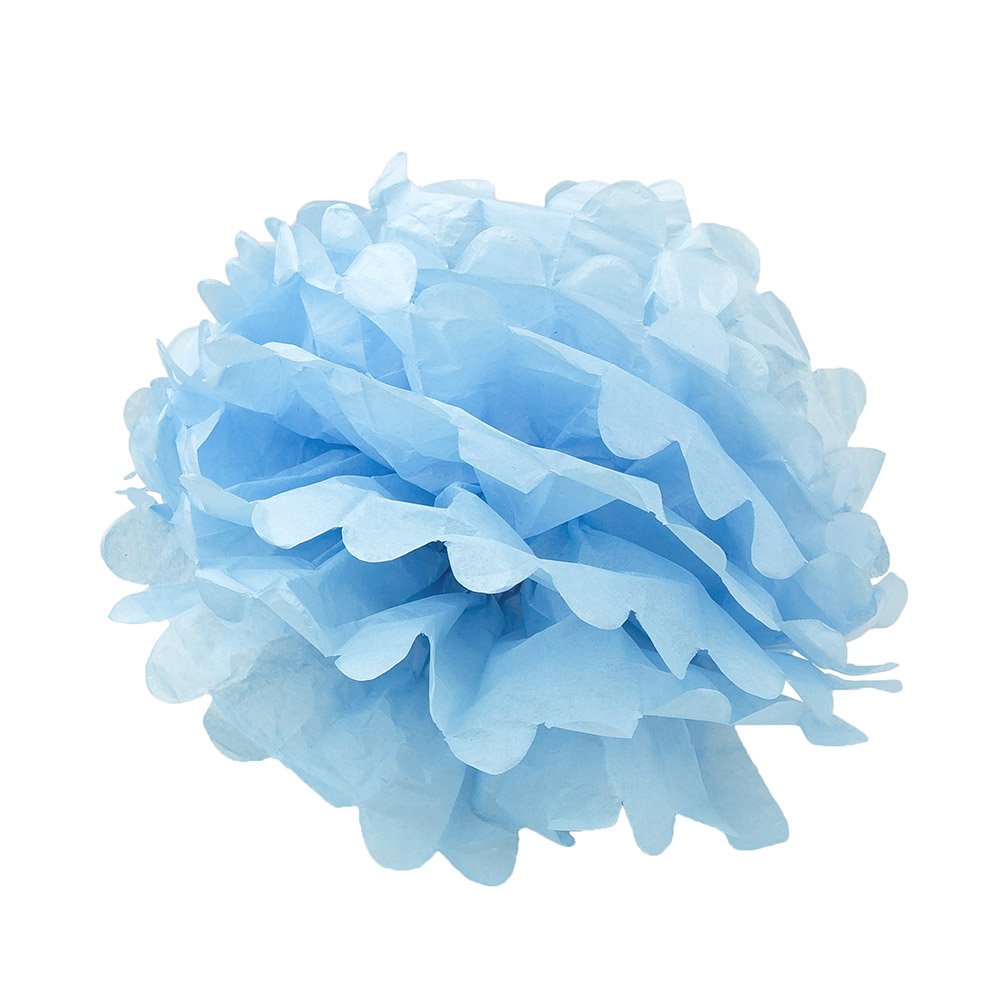 Wyzworks Set Of 8 (Assorted Spring Pastel Lavender/Green/Blue Color Pack) 8'' 10'' 12'' Diy Tissue Pom Poms Flower, Halloween, D