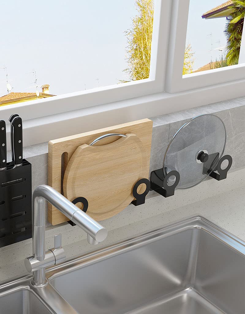Kitidy Wall-Mounted Kitchen Storage Organizer (Pot Lid Rack)