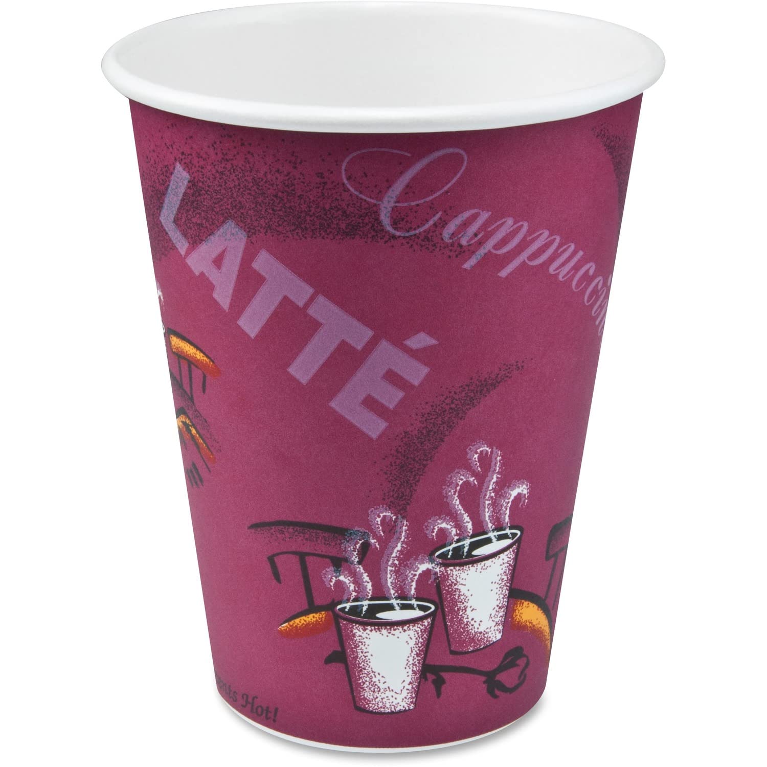 Solo Cup Company Paper Hot Drink Cups in Bistro Design