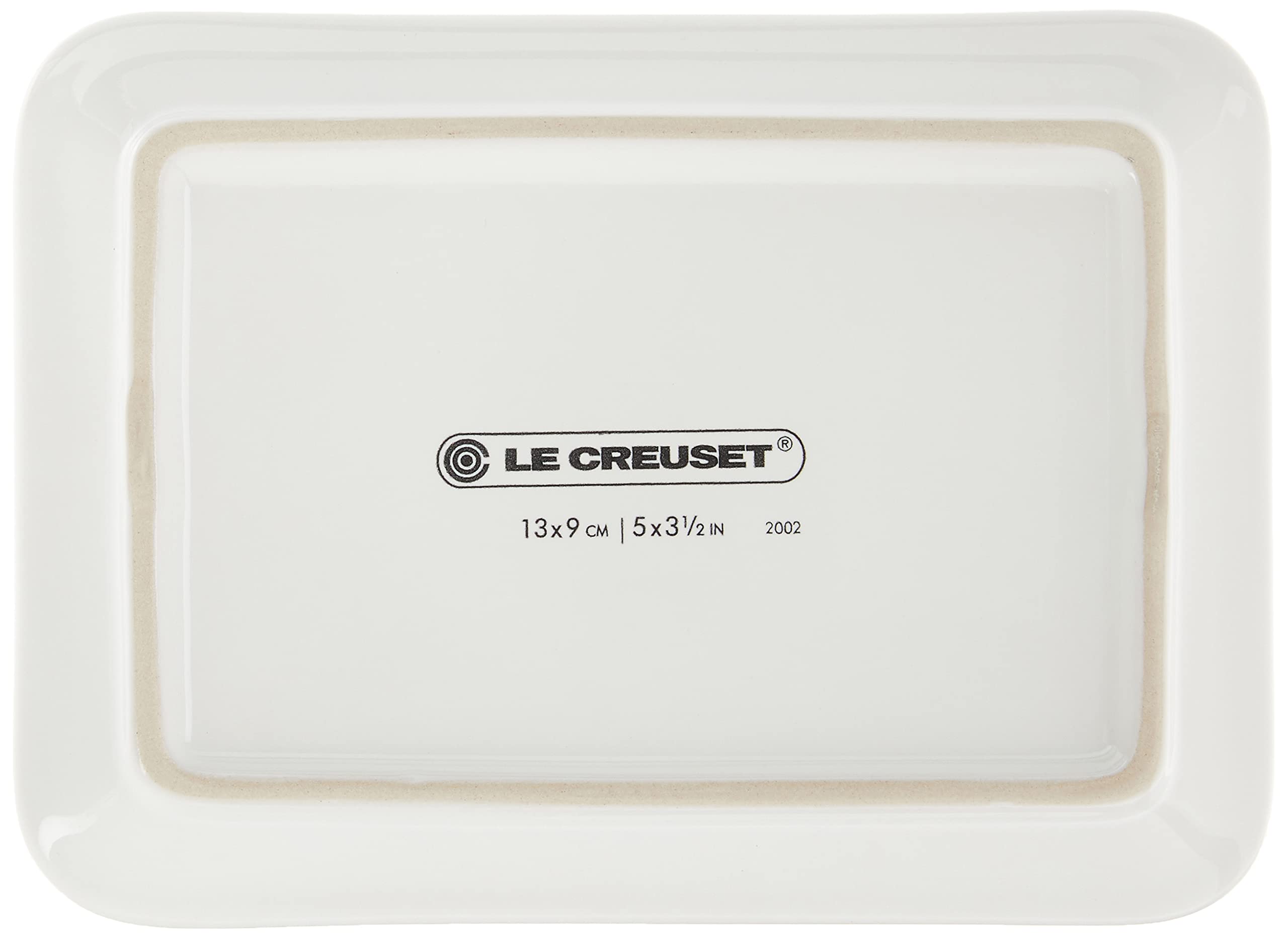 Le Creuset Stoneware European Butter Dish, White