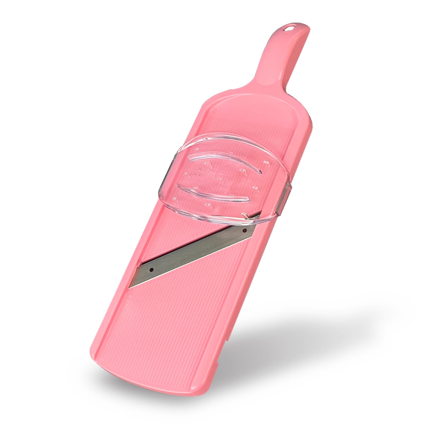 Mandoline Wide Cabbage Slicer 4.7 Inches Pink, Julienne Thickness: 0.04 Inch (1 Mm), With Safety Holder, Made In Tsubame Japan (