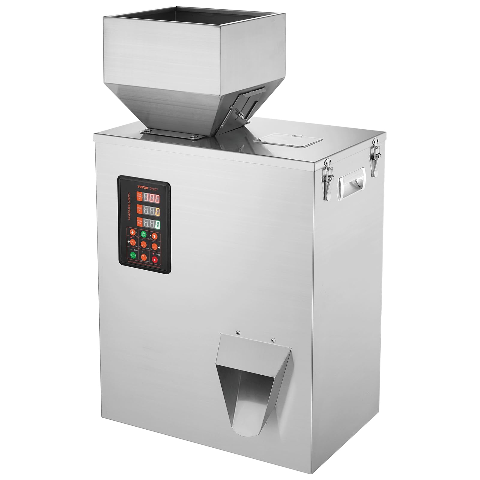 VEVOR Powder Filling Machine, 0.022-1.1lbs/10-500g, Automatic Intelligent Particle Weighing Filling Machine, Bottle Bag Powder F