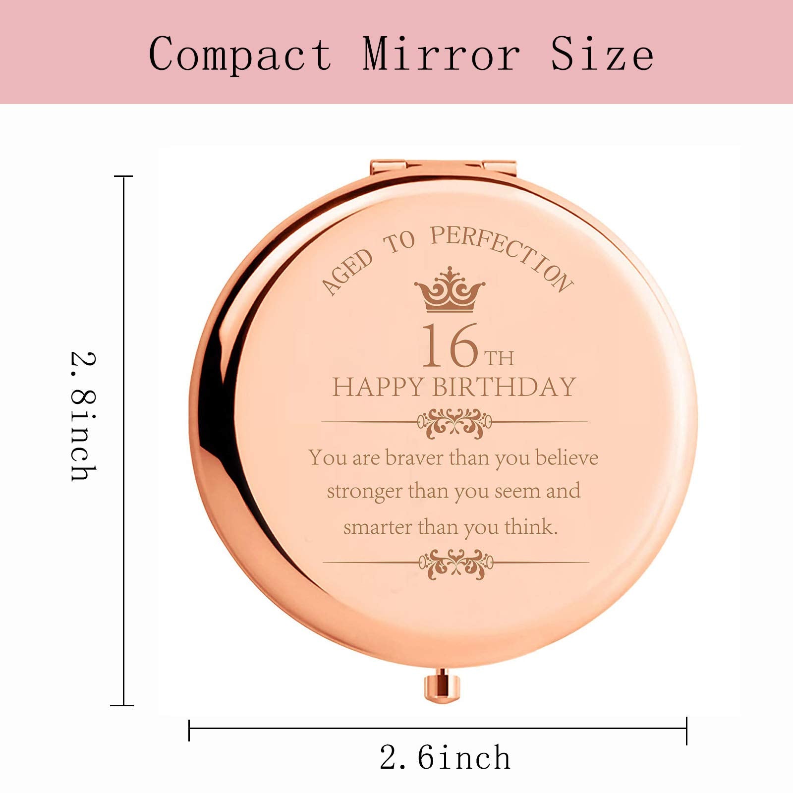 Sweet 16Th Gifts For Girl For Birthday You Are Braver Than You Believe Strong Than You Seem Inspirational Unique Gift Ideas For