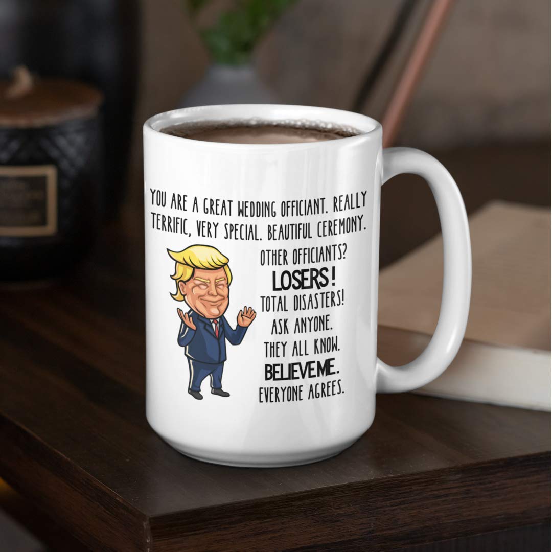 Trump Mug For Wedding Officiant Gift Ideas For Thank You Gag Gifts For Men And Women