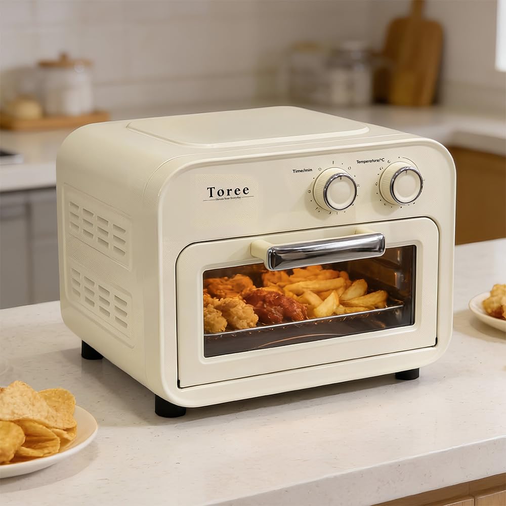 Toree 12L Air Fryer Oven For Home Kitchen | 1200W Otg Airfryer Oven | 360 Hot Air Circulation | Energy Efficient | Sleek & User-